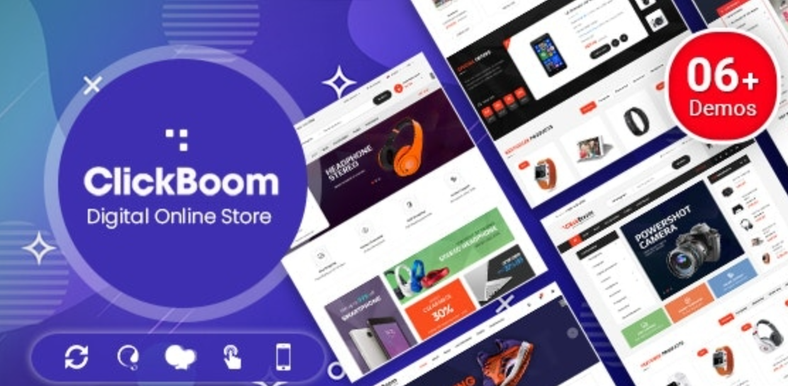 ClickBoom v1.6.18 – 数字商店 WooCommerce WordPress 主题（6+ 主页设计）插图