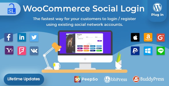 Social Login v2.8.6 – WordPress / WooCommerce Plugin