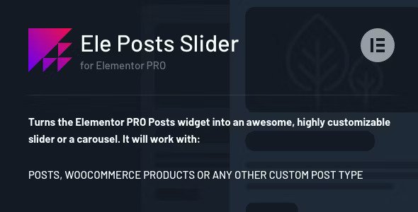 Ele Posts Slider v1.0.3 – any post type slider for Elementor PRO插图