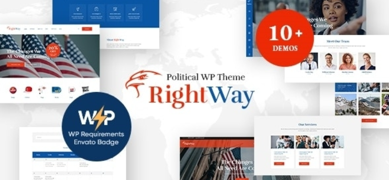 Right Way v4.0.8 – Election Campaign and Political Candidate WordPress Theme插图