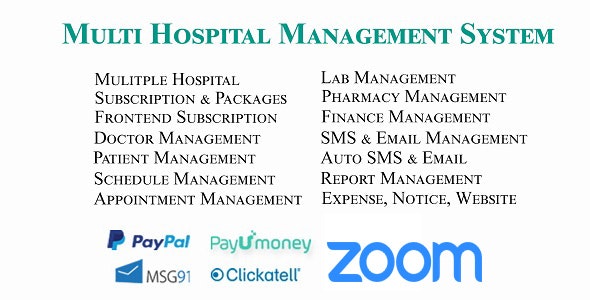 Multi Hospital v9 March 2025 – Hospital Management System (Saas App)插图