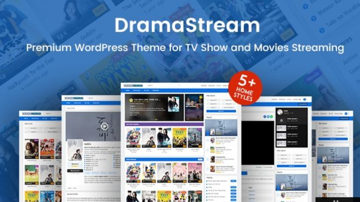 DramaStream v2.1.3 – WordPress 主题插图
