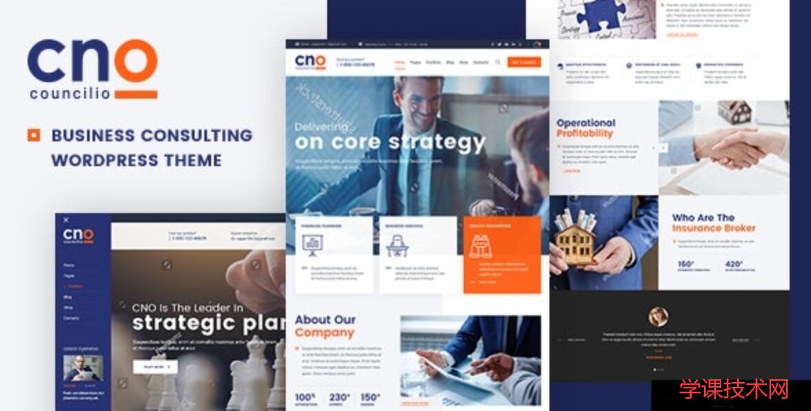 Councilio v1.1.0 – Business and Financial Consulting WordPress Theme插图