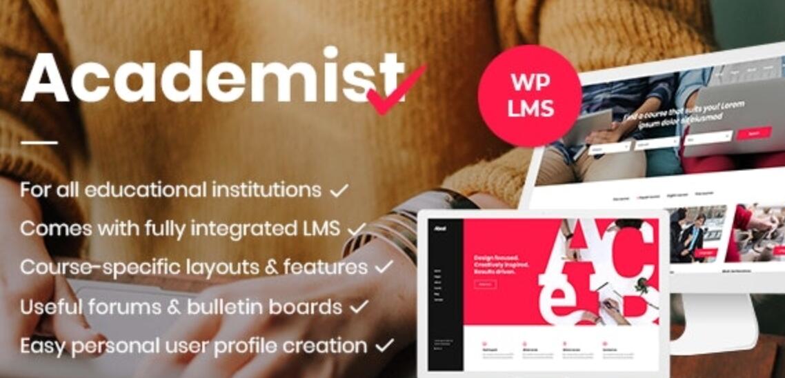 Academist v1.13 – 教育与学习管理系统主题插图