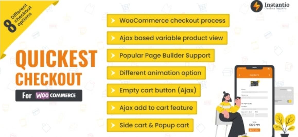 WooCommerce All in One Cart and Checkout | Side Cart, Popup Cart and One Click Checkout – Instantio v3.2.6插图