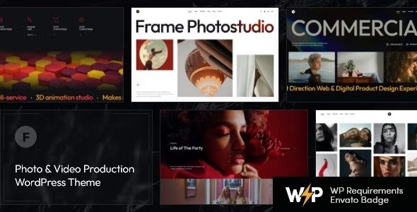 Frame v2.1.0 – WordPress照片和视频制作主题插图