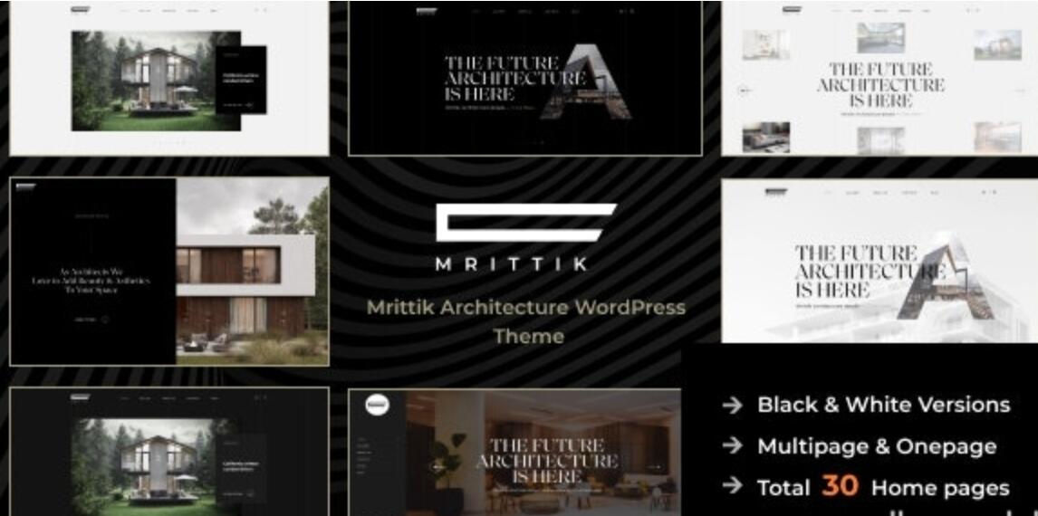 Mrittik v1.0.3 – WordPress建筑和室内设计主题插图