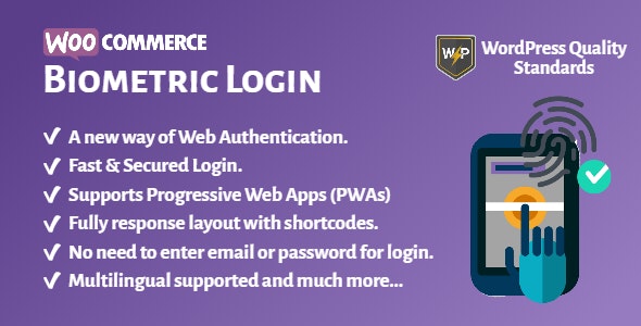 WooCommerce Biometric Login v1.0.3 –  Fingerprint | Web Authentication (WebAuthn)插图