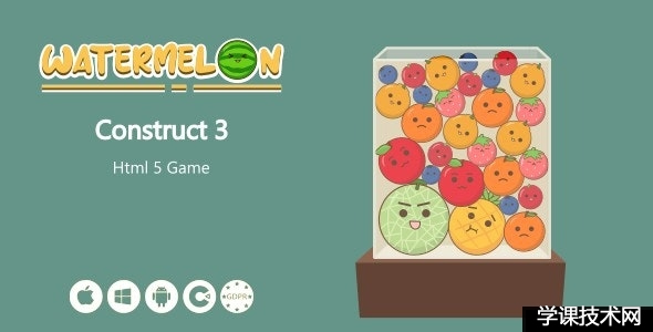 Watermelon – HTML5 Game (Construct 3) v1.0插图