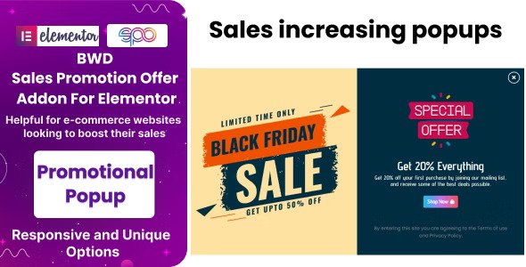 BWD Sales Promotion Offer Addon For Elementor v1.6插图