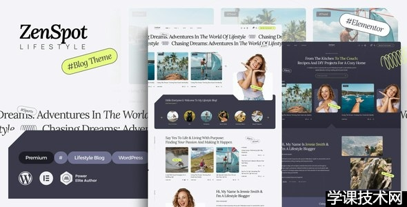 ZenSpot v1.0.0 – WordPress 生活方式博客主题插图