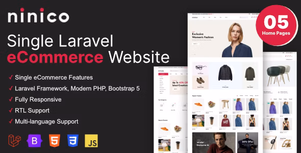 Ninico v1.5.0 – 最小的 Laravel 电子商务商店插图