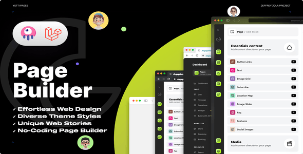 Yetti Pages v3.0 – Dynamic Pages With Visual Page Builder插图