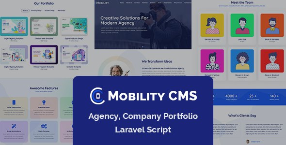 Mobility CMS v28 March 2023 – Agency, Company Portfolio Laravel Script (28 March 2023)插图