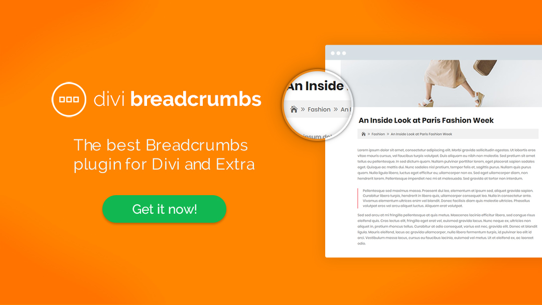 Divi Breadcrumbs v1.5.2插图