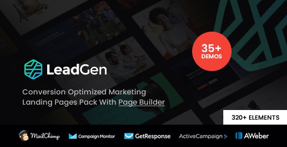 LeadGen v1.8 – Multipurpose Marketing Landing Page Pack with HTML Builder插图