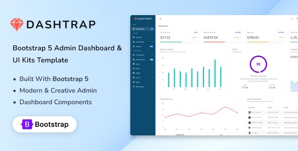 Dashtrap V1.0 – Bootstrap 5 Admin Dashboard & Ui Kits插图