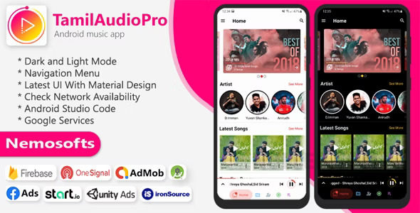 Tamilaudiopro v10.2 – 在线音乐流媒体应用程序插图