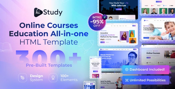 Histudy V3.0.5 – 在线课程和教育模板插图