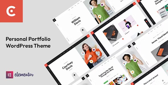 Courtney v1.2.2 – WordPress 个人作品集主题插图