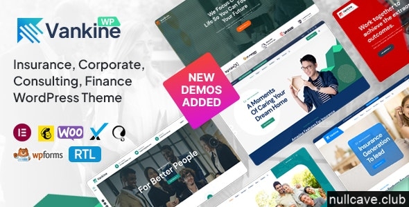 Vankine v1.2.6 – WordPress 保险与咨询业务主题插图