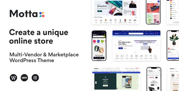 Motta v1.4.8 – WordPress 多供应商和市场主题插图