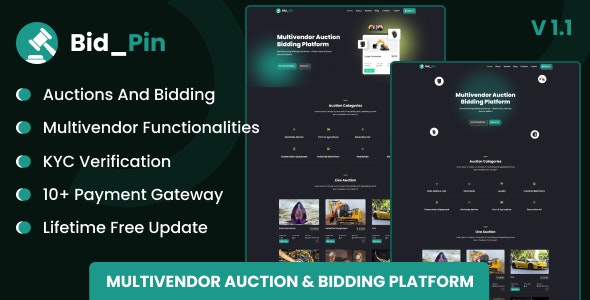 Bid_Pin V1.1.0（已汉化） – 多供应商拍卖和竞价平台插图