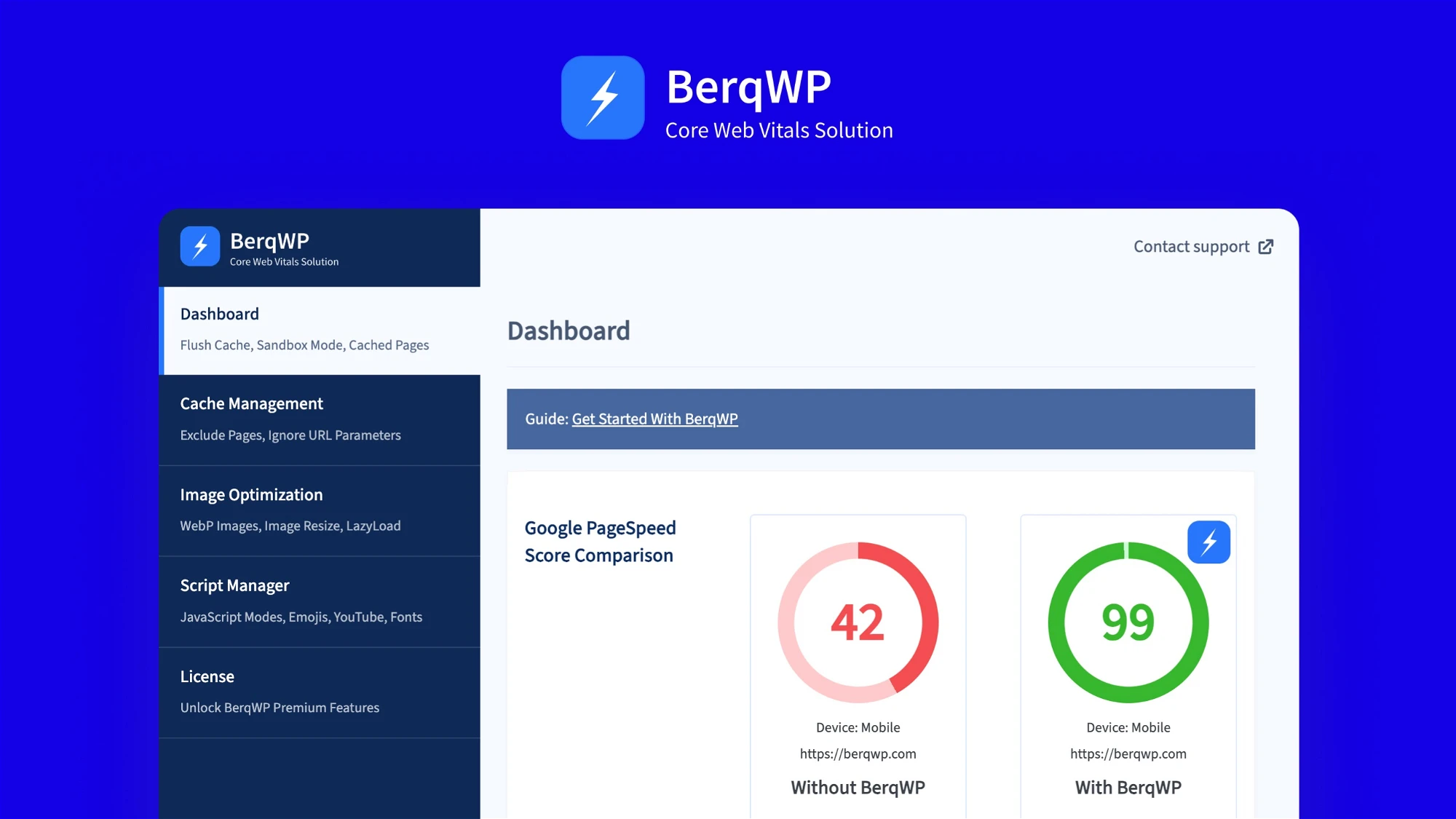 BerqWP v1.9.2 – WordPress自动优化速度插件插图