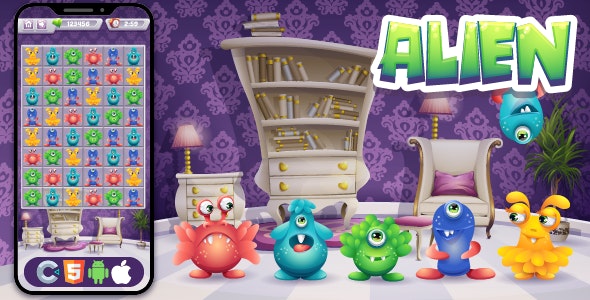 Alien Connect v1.0 – HTML5 游戏,Construct 3