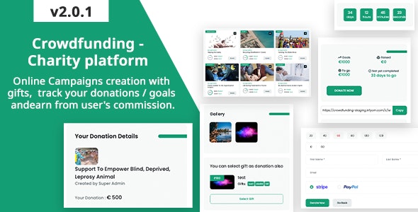 Crowdfunding v2.0.1 – Fund raising platform / Charity / Donation插图