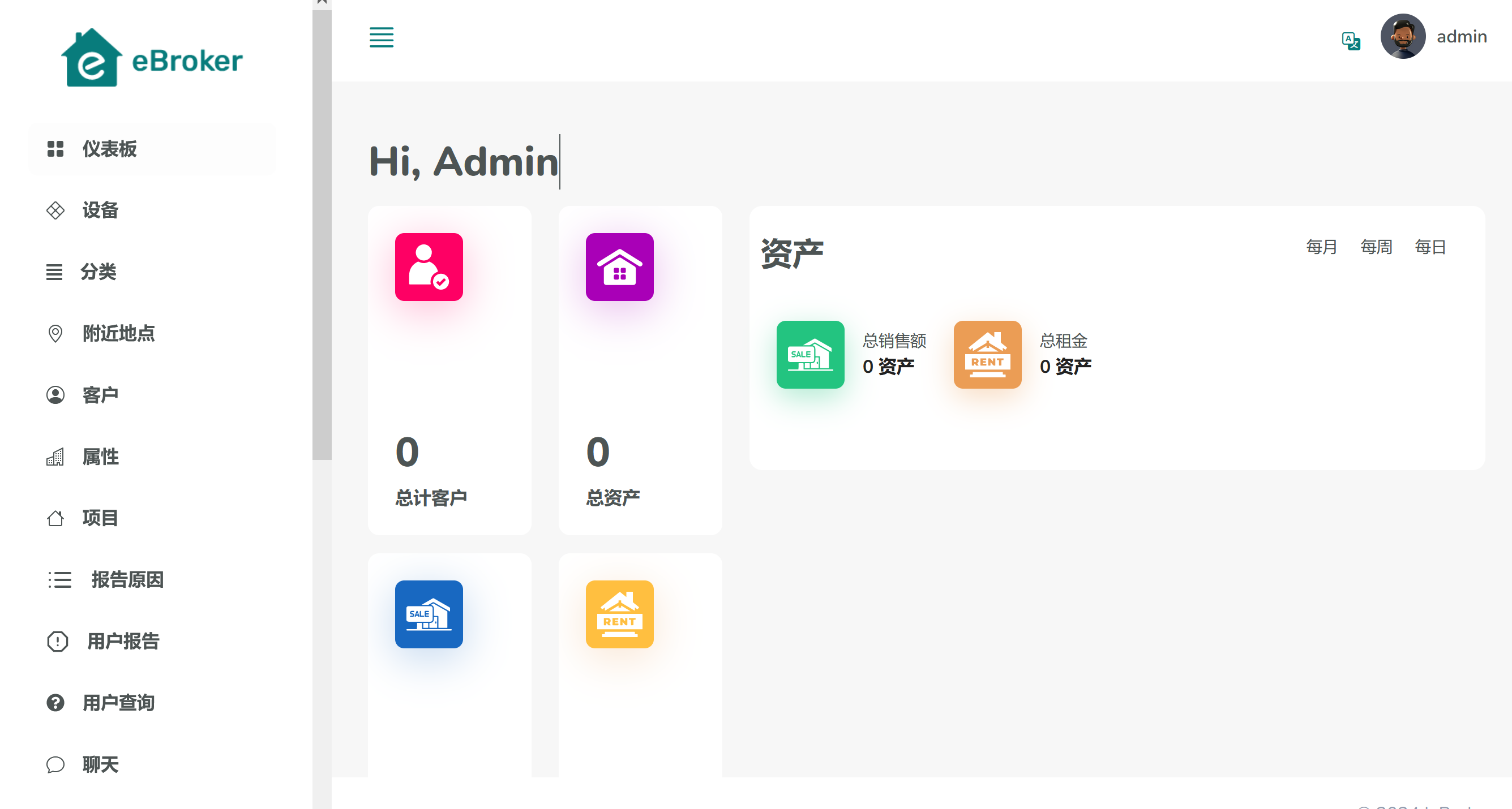 eBroker v1.2.0（后端已汉化80%） – 带有 Laravel 管理面板的房地产买卖 Flutter 应用程序插图(1)