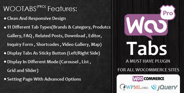 Woocommerce Tabs Pro: Extra Tabs For Product Page V4.2插图