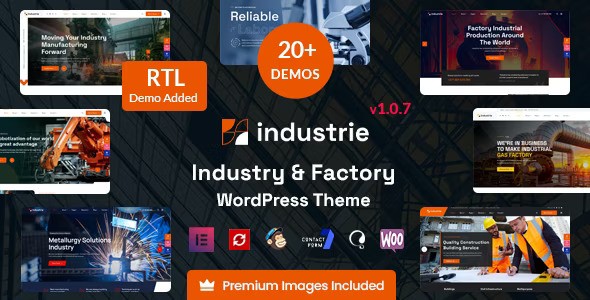 Industrie v1.2.5 – 工厂和工业 WordPress 主题插图