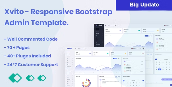 Xvito V1.07 – Bootstrap Admin Template插图