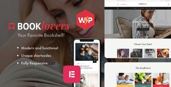 Booklovers v2.13 – Publishing House & Book Store WordPress Theme + RTL插图