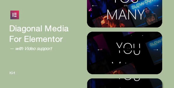 Diagonal Media for Elementor v1.0.1插图