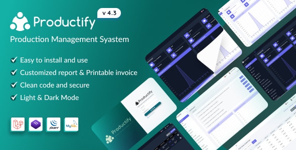 Productify V4.3 – Production Management System插图