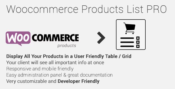 Woocommerce Products List Pro v1.1.29插图