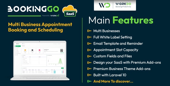 Bookinggo Saas V5.4 – Multi Business Appointment Booking And Scheduling