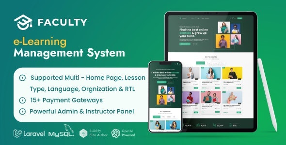 Faculty Lms V1.5.0(已汉化95%) – Learning Management System | Ai Powered Saas