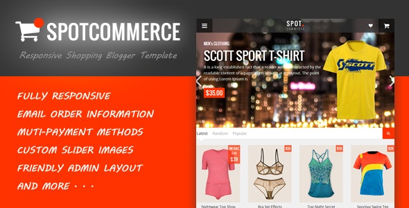 Spotcommerce V2.3.7 – Blogger Shopping Template插图