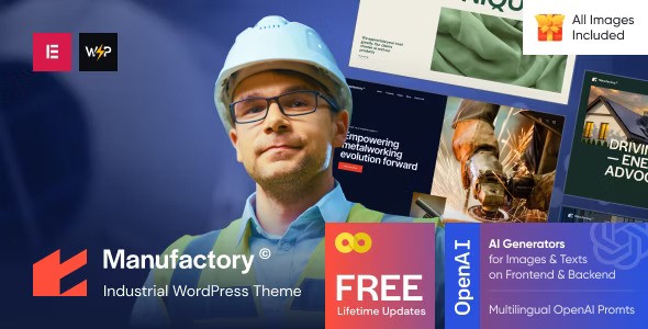 Manufactory v1.0 – Industrial WordPress Theme插图