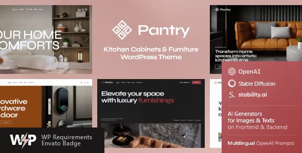 Pantry v1.1.1 – Kitchen Cabinets & Furniture WordPress Theme插图