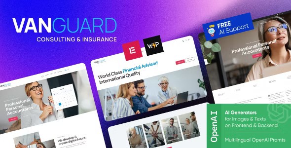 Vanguard v1.0 – Consulting & Insurance WordPress Theme插图