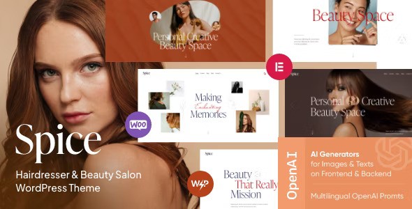 Spice v1.1 – Beauty & Hair Salon WordPress Theme插图
