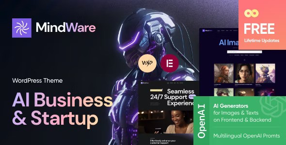 MindWare v1.0 – AI Startup, AI App & Machine Learning WordPress Theme插图