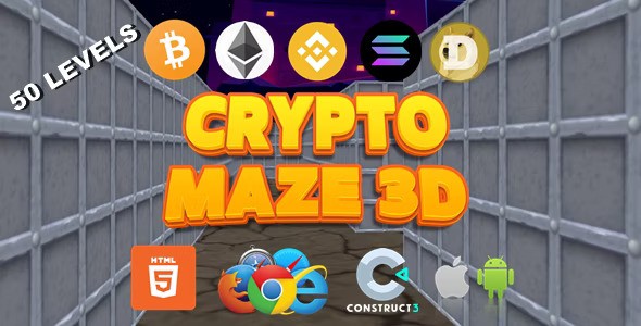 Crypto Maze 3D v1.0 – Crypto Game – 3D Game – HTML5插图