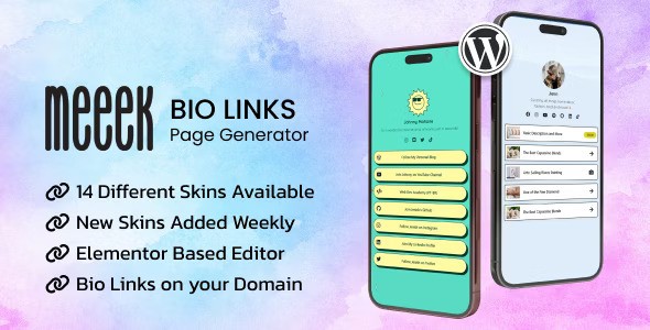 Meeek v1.1 – Elementor Bio Links Builder for WordPress插图