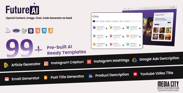 FutureAi v2.0 – OpenAI Content, Image, Chat, Code Generator as SaaS插图