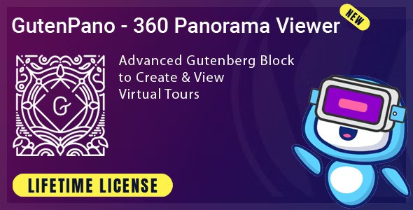 GutenPano v1.1.0 – 360 Panorama Viewer for Gutenberg插图